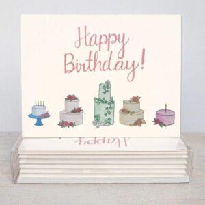 Happy Birthday Card - Set Of 10