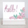 Hello Greeting Cards - Set Of 10