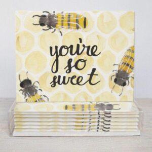 You're So Sweet Bee Greeting Cards - Set Of 10