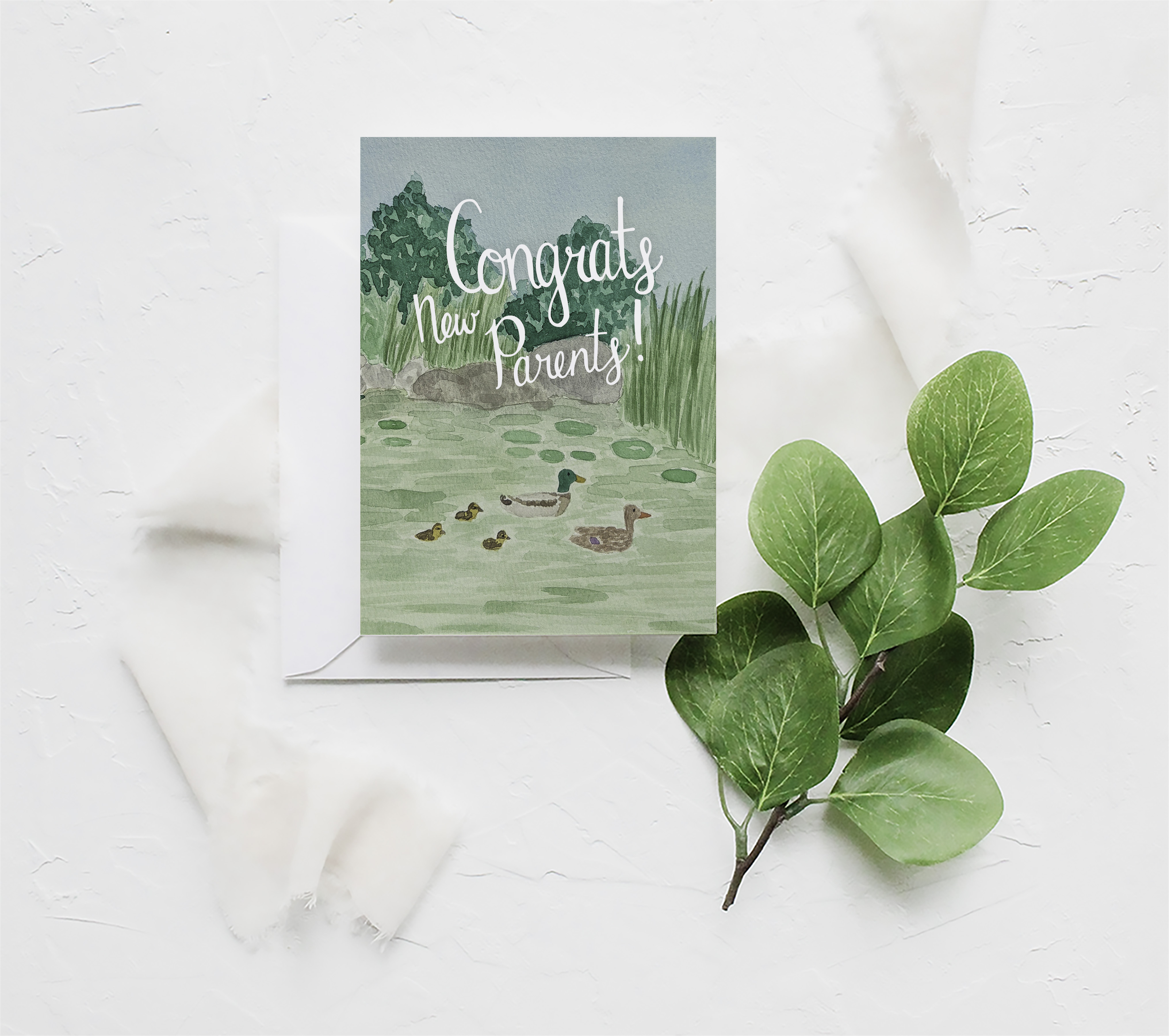 Congrats New Parents Card - White Clover Paper Co.