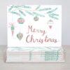Merry Christmas Ornaments Card - Set Of 10