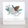 Merry Christmas Roses Card - Set Of 10