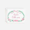 Hello Little One New Baby Card In Pink