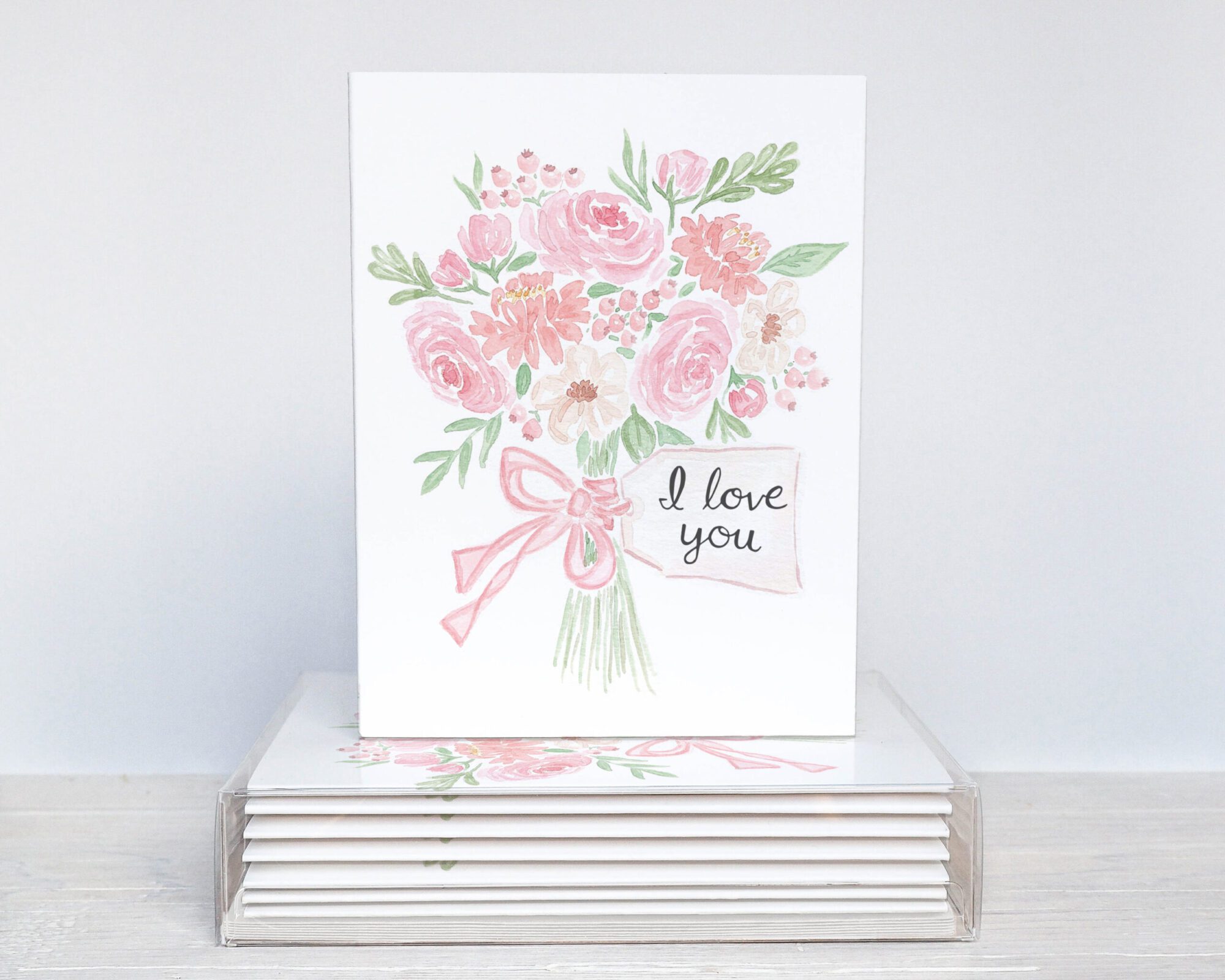 I Love You Bouquet Card White Clover Paper Co.