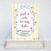 Just A Note To Say Hello Cards - Set Of 10