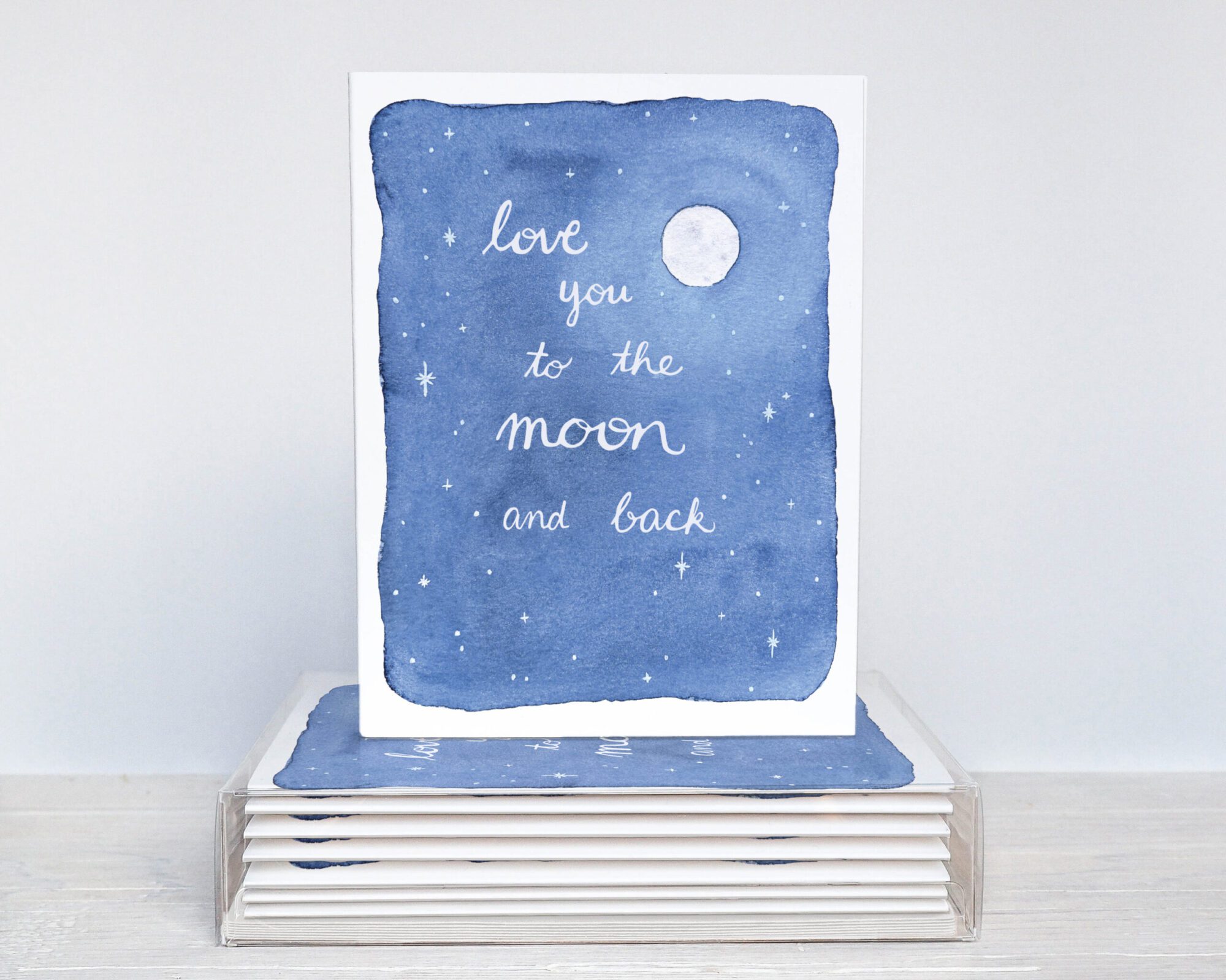 Love You To The Moon And Back Card - White Clover Paper Co.