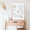 Spring Bunny Floral Art Print - Image 2
