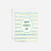 Happy Father's Day Striped Greeting Card