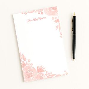 Watercolor Roses Notepad