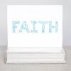 Faith Floral Watercolor Greeting Cards - Set Of 10