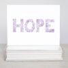 Hope Floral Watercolor Greeting Card - Set Of 10
