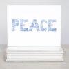 Peace Floral Watercolor Greeting Cards - Set Of 10