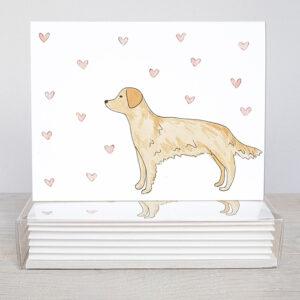 Golden Retriever Greeting Cards - Set Of 10