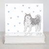 Siberian Husky Greeting Cards - Set Of 10