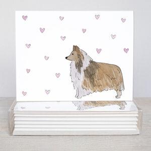 Sheltie Greeting Cards - Set Of 10