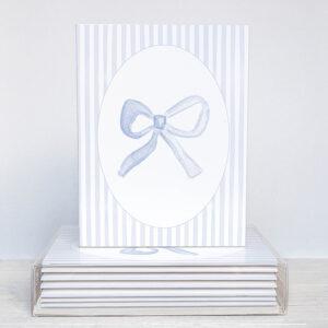 Watercolor Bow Greeting Cards Box Of 10