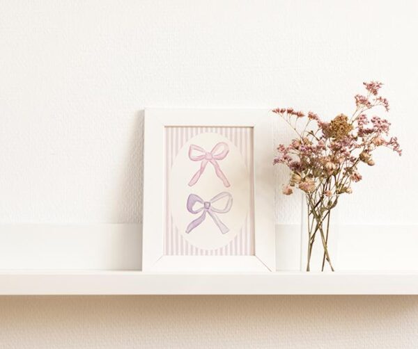 Watercolor Bows 5x7 Art Print - Image 6