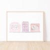 Tea Tins Art Print In Pink