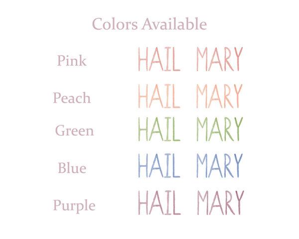Hail Mary Prayer Watercolor Art Print - Image 6