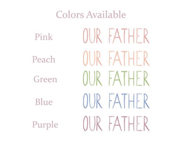 Our Father Prayer Watercolor Art Print - Image 6