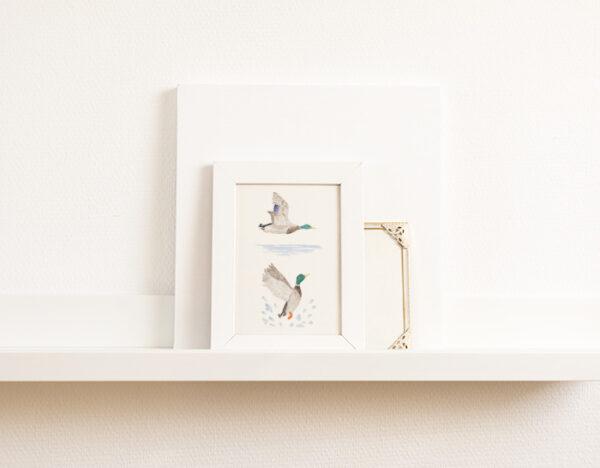Tiny Mallard Duck Art Print 1 - Image 2