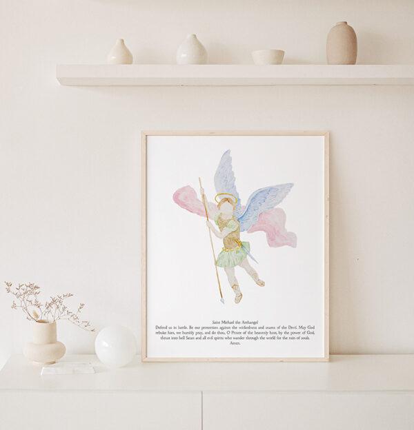 Saint Michael Archangel Art Print - Image 4