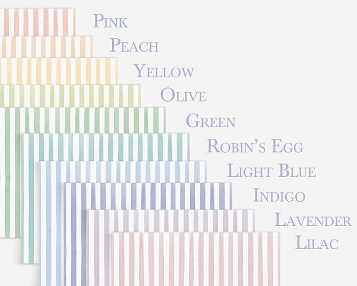 Personalized Dog Stationery With Watercolor Stripes - Image 5