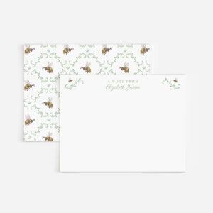 Bumblebees Personalized Watercolor Stationery Set