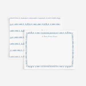 Curly Border Personalized Stationery Set