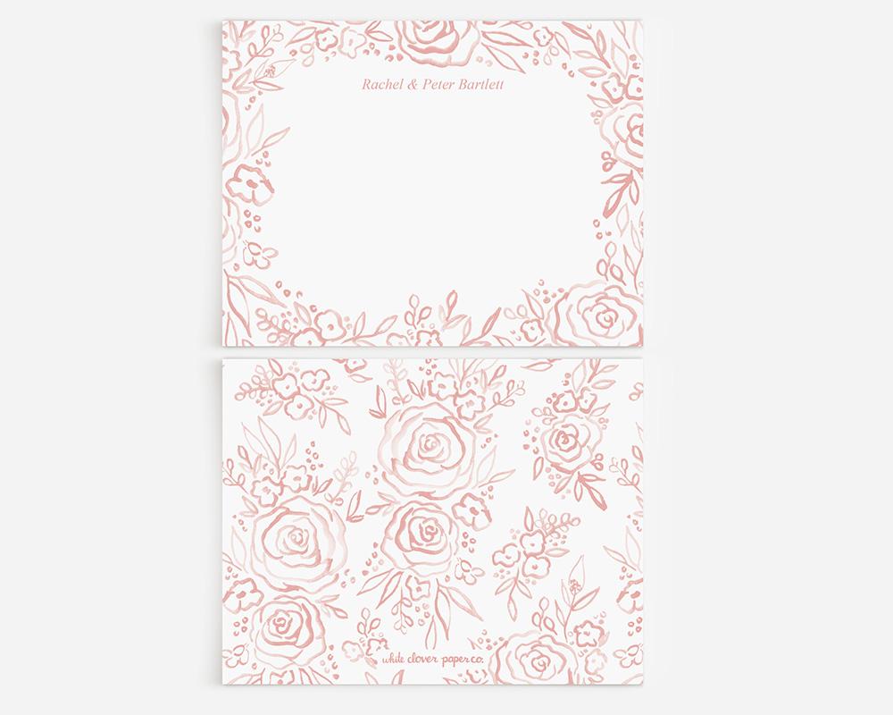 Elegant Roses Personalized Stationery Set - Image 2