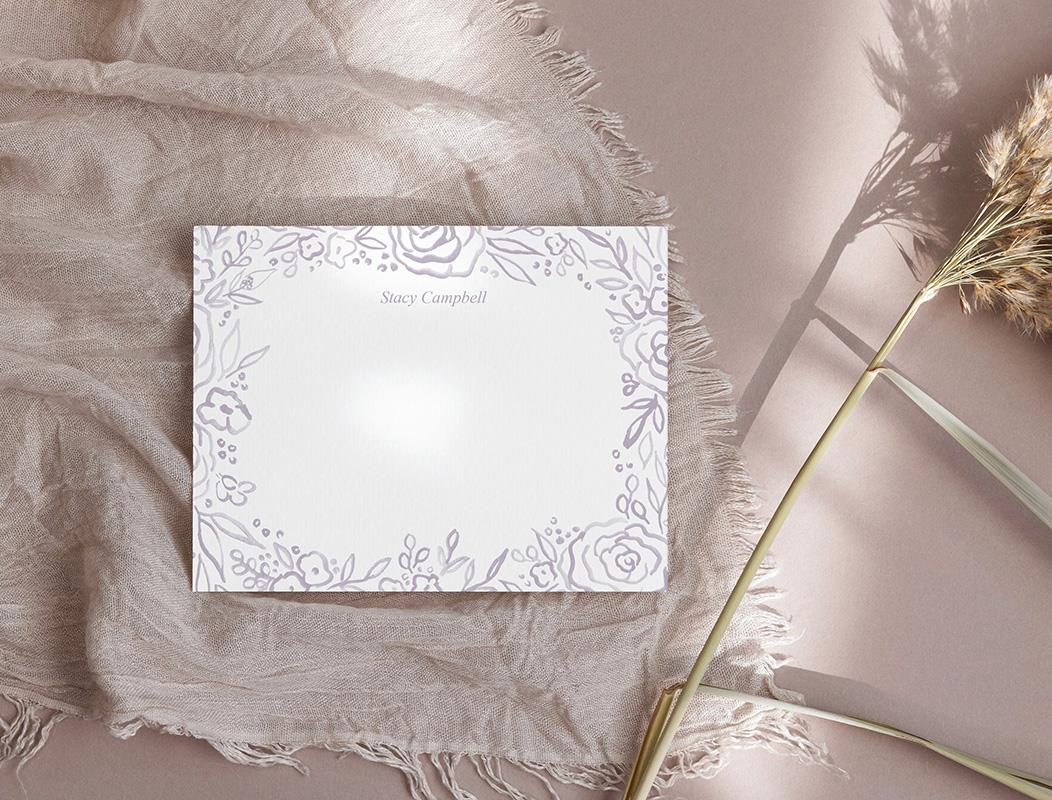 Elegant Roses Personalized Stationery Set - Image 3