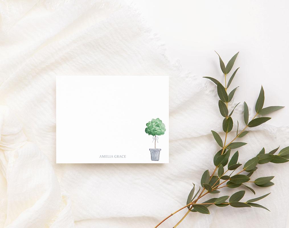 Topiaries And Bows Personalized Stationery Set - Image 3