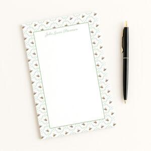 Bumblebee Border Personalized Notepad