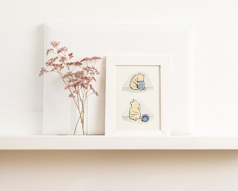 Winnie-The-Pooh Honey Pots Watercolor Nursery Art Print - Image 3