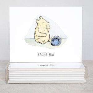 Winnie-The-Pooh Baby Shower Thank You Cards Box Of 10