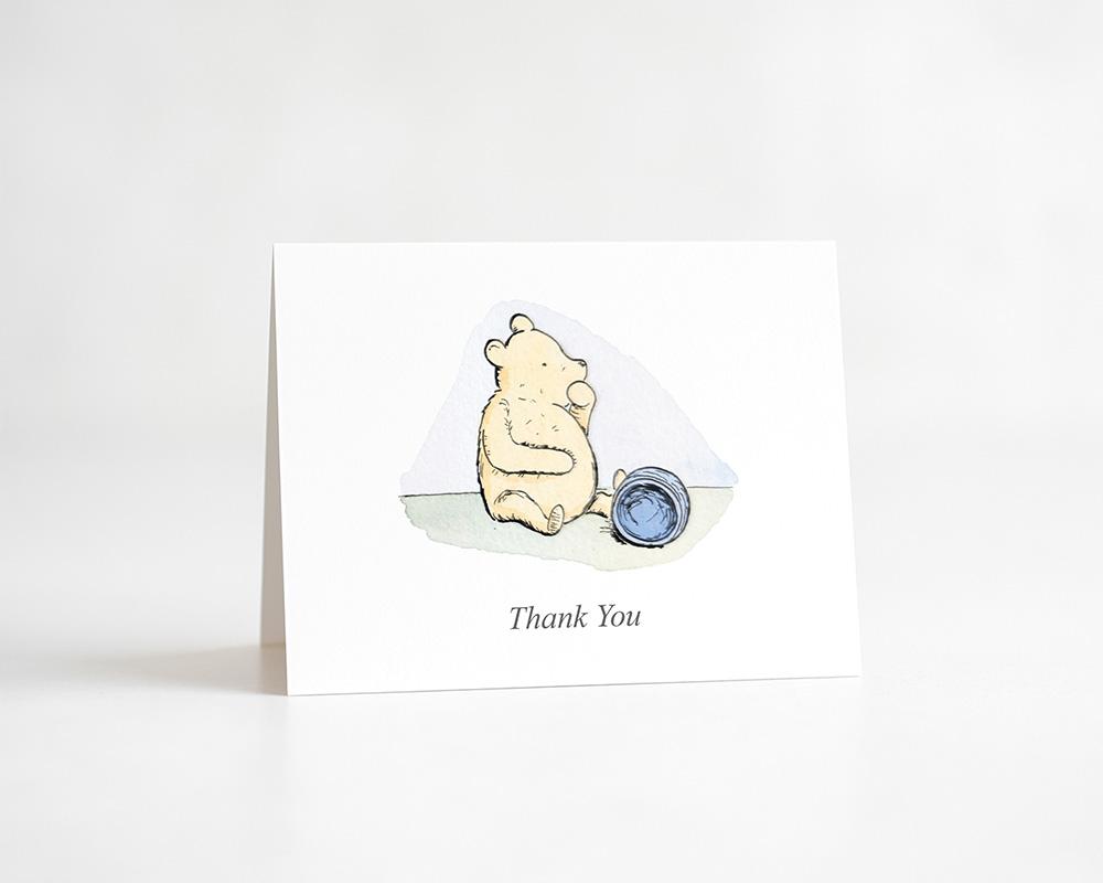 Winnie-The-Pooh Baby Shower Thank You Cards Box Of 10 - Image 2
