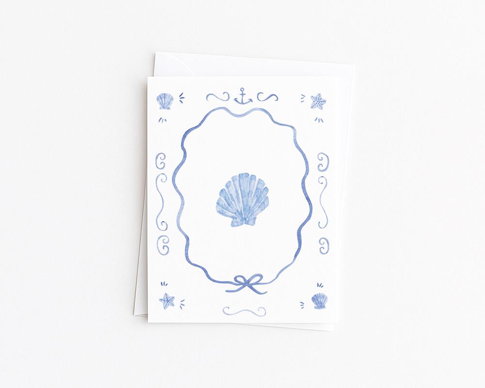 Nautical Lobsters And Crabs Watercolor Greeting Cards Variety Pack Of 10 - Image 3