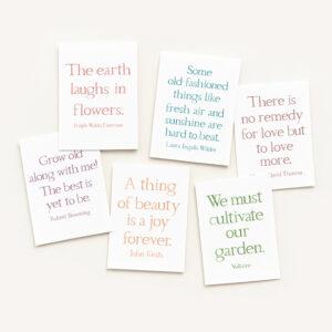Poet And Author Quotes Watercolor Greeting Cards Variety Pack Of 10