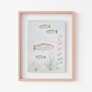 Rainbow Trout Watercolor Art Print 2