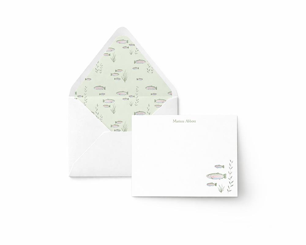 Rainbow Trout Personalized Stationery Set - Image 4