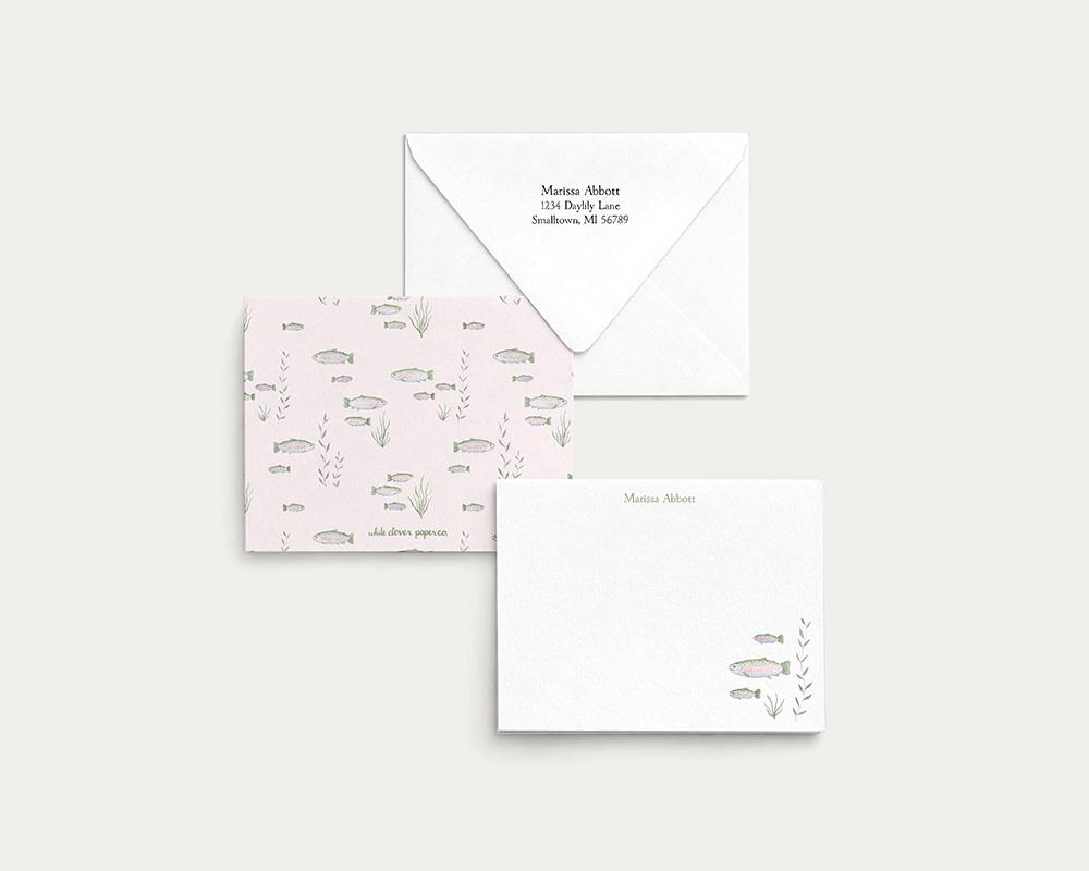 Rainbow Trout Personalized Stationery Set - Image 5